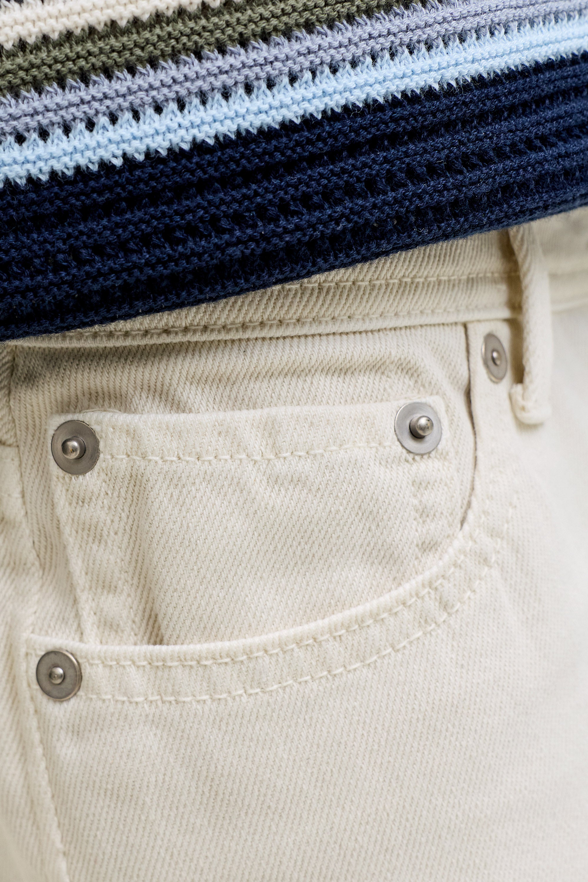 JJITONY short en jean loose fit - Cloud Dancer