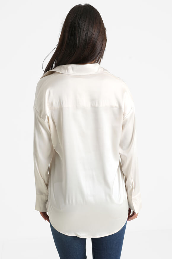 Chemise ample satinée - Perle