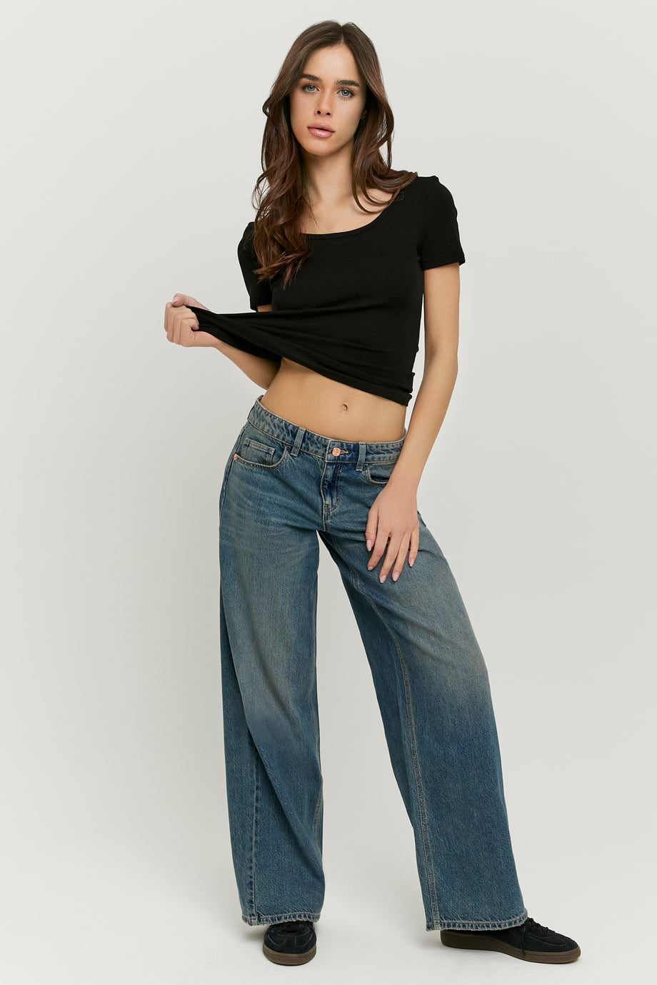 Wide Leg Jeans - Blue Medium Used