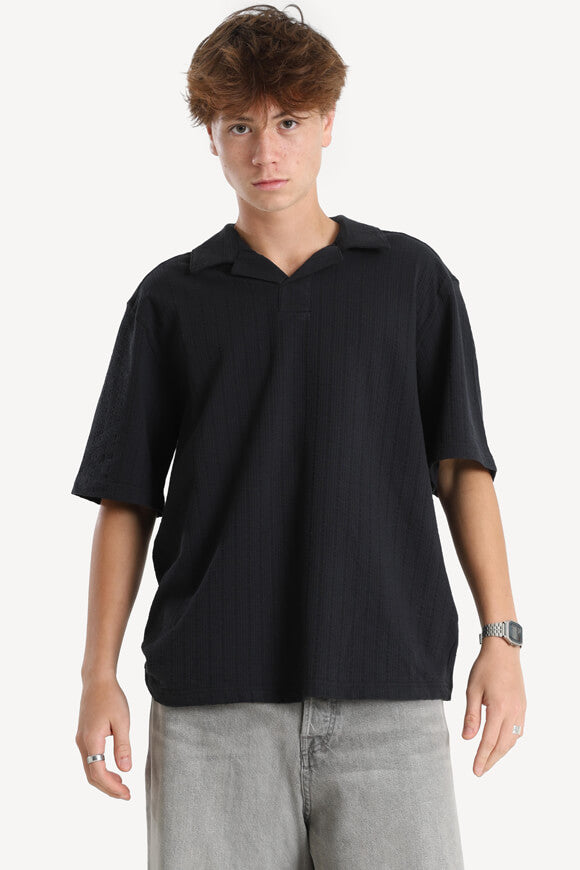 ONSMALES polo in structured fabric - Black
