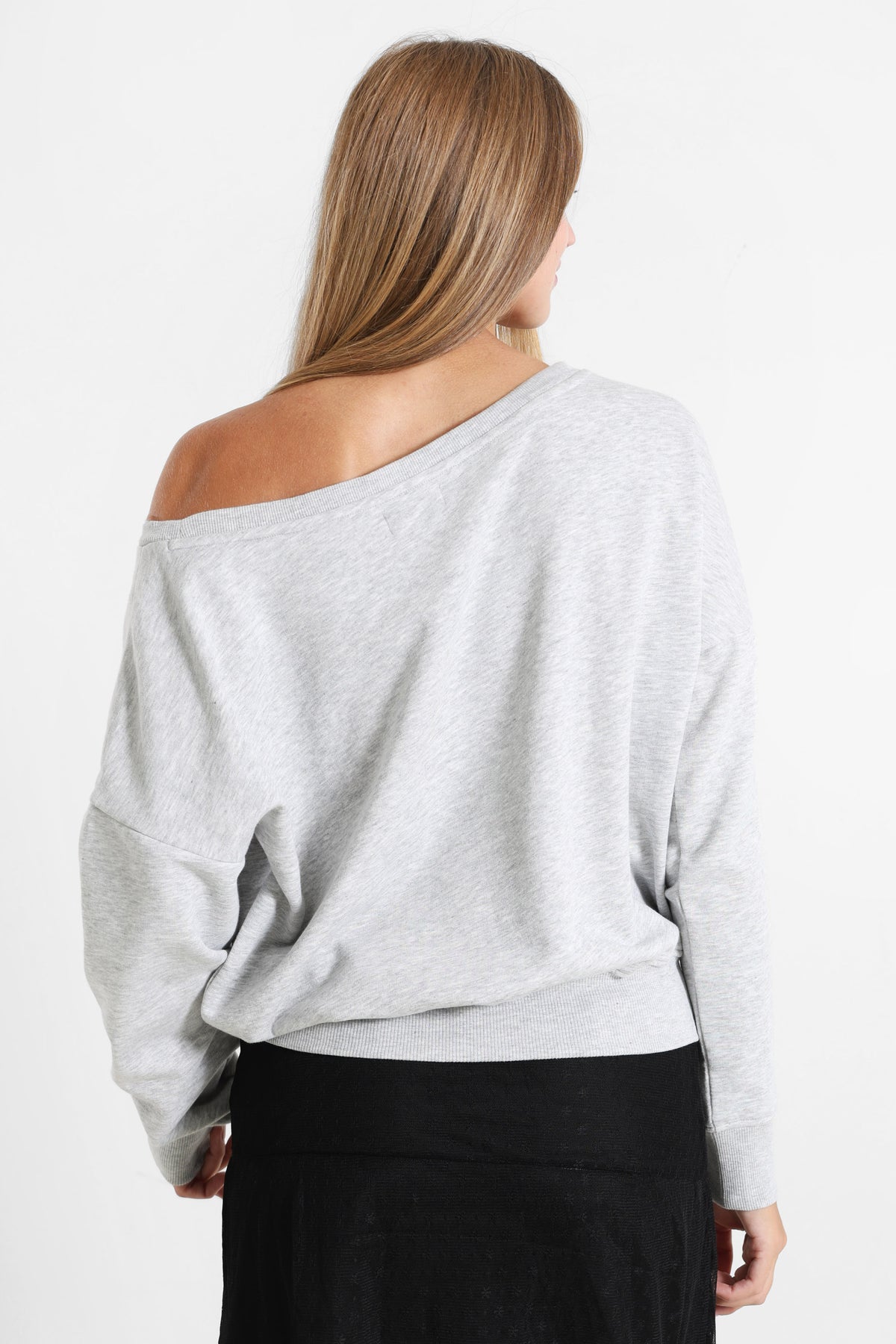 Camicia off shoulder maniche lunghe
