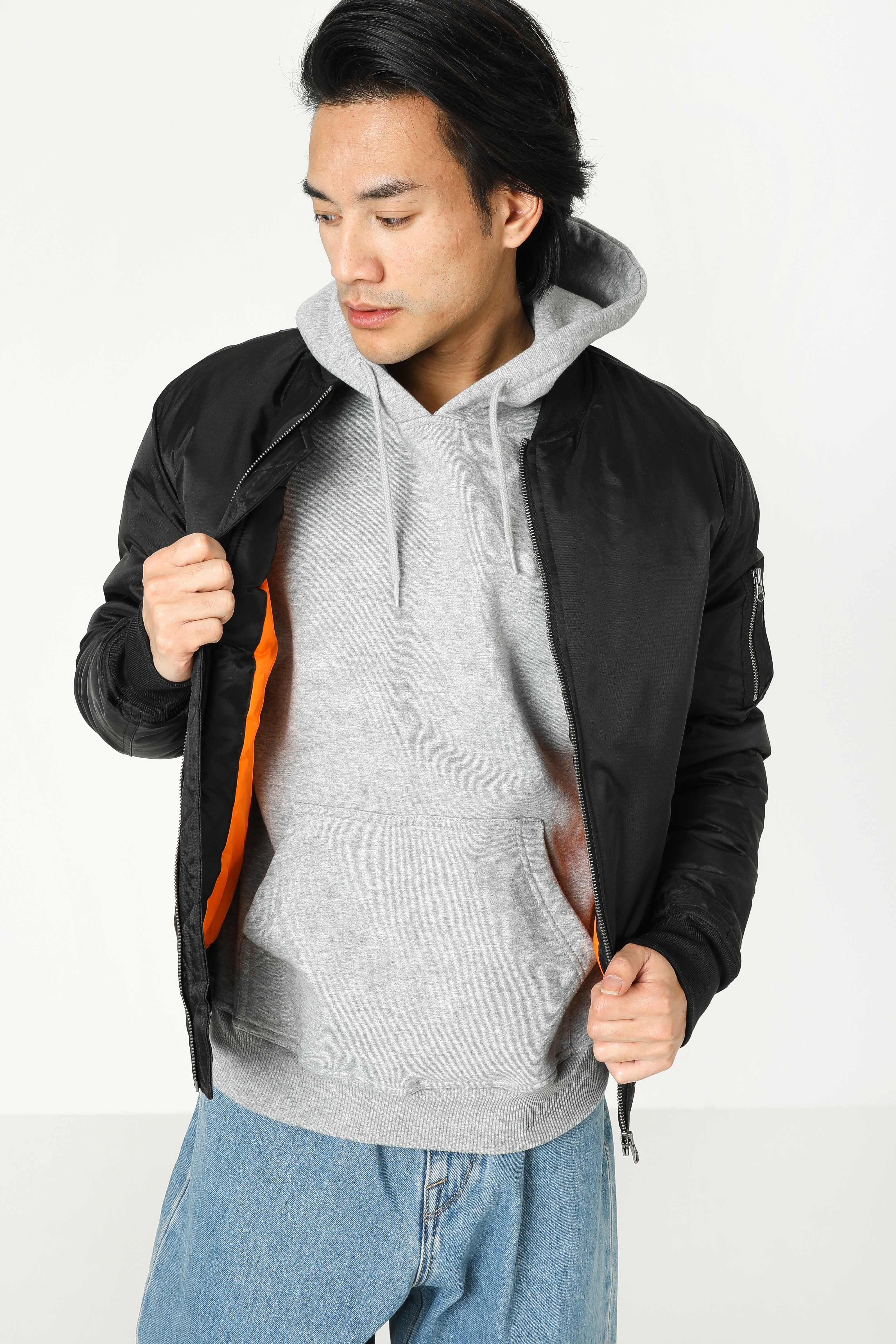 Veste aviateur matelassée - Noir