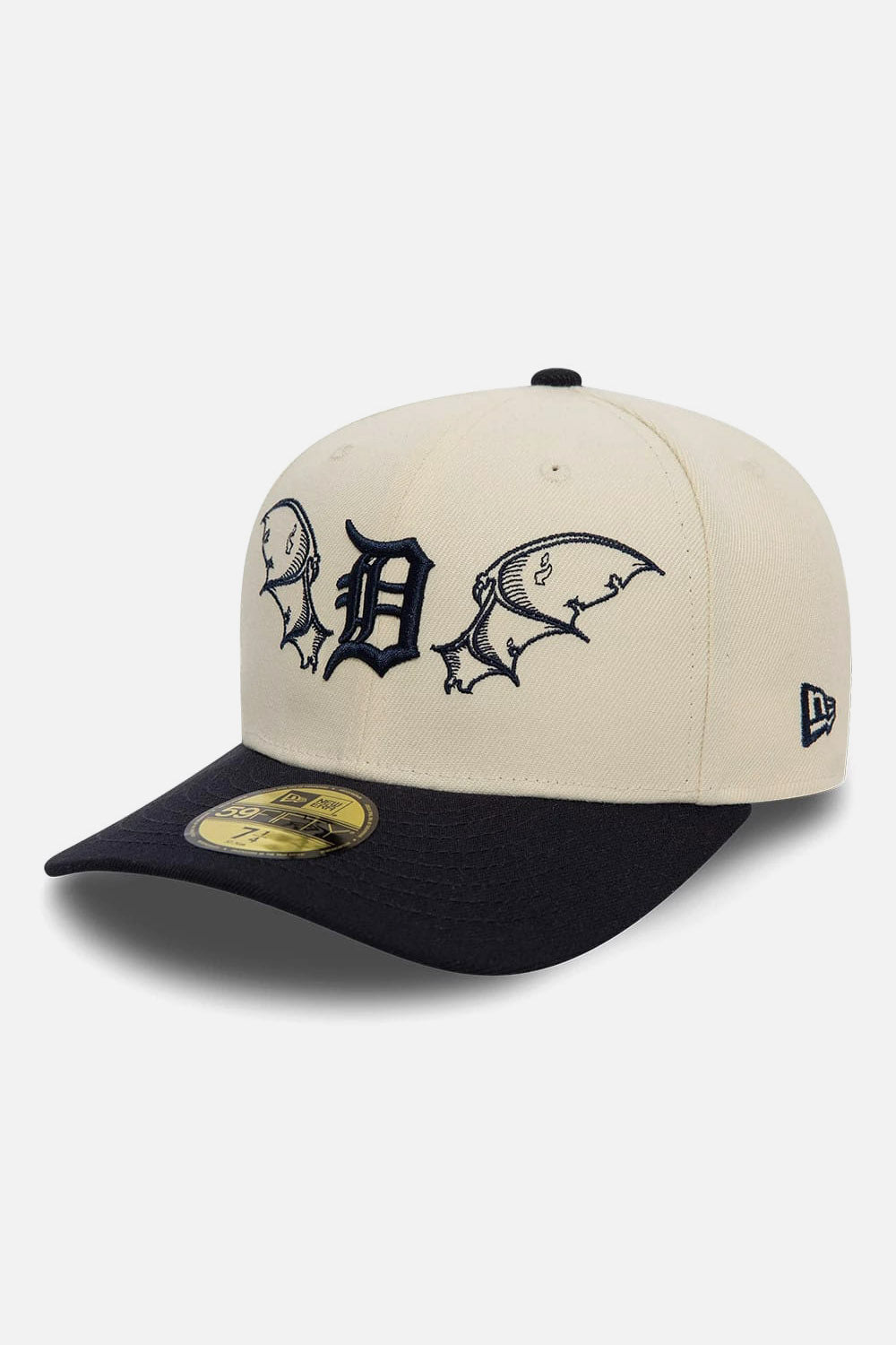 Cappellino 59fifty - Light Beige + Navy