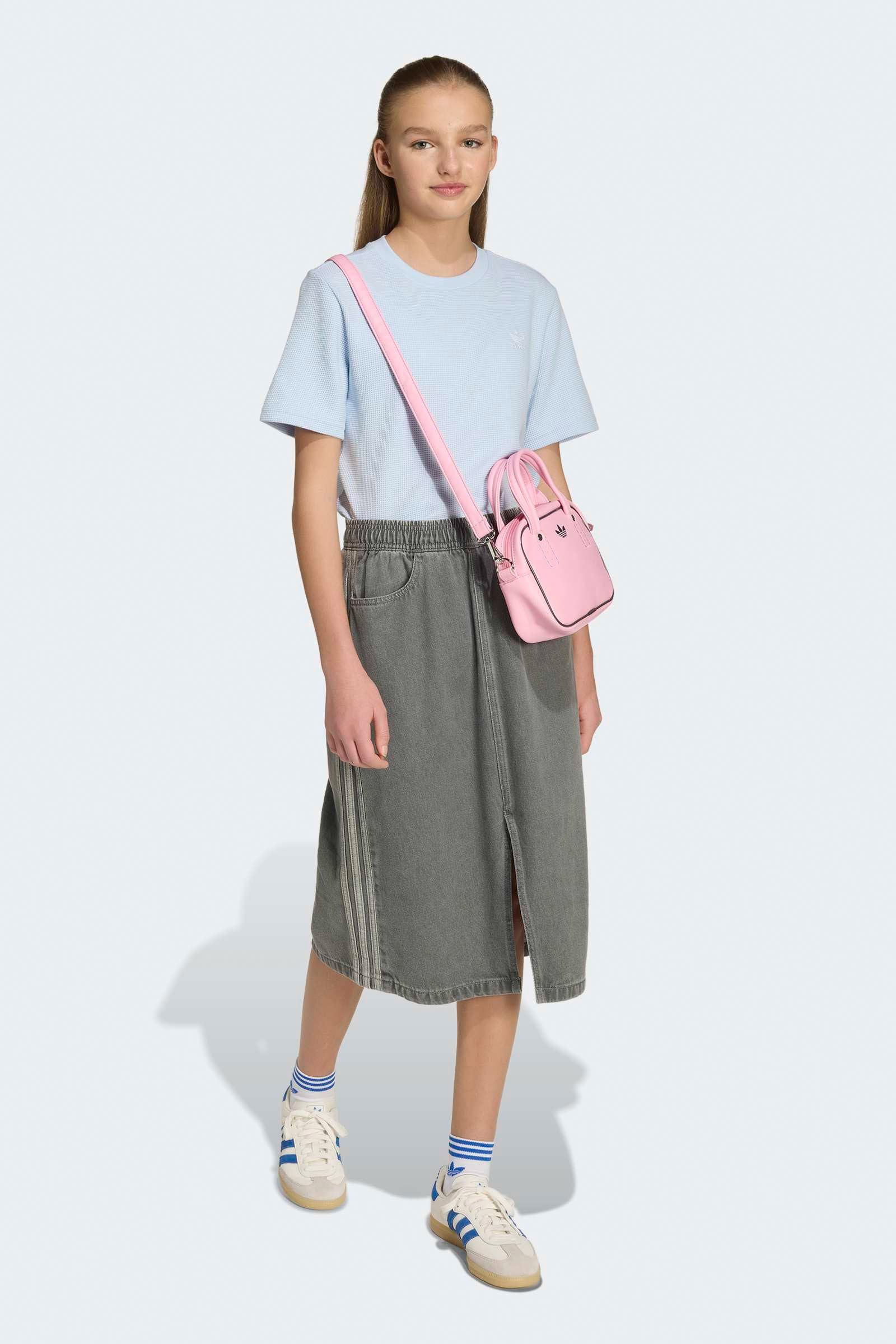 T-Shirt mit Waffelstruktur - Crystal Sky