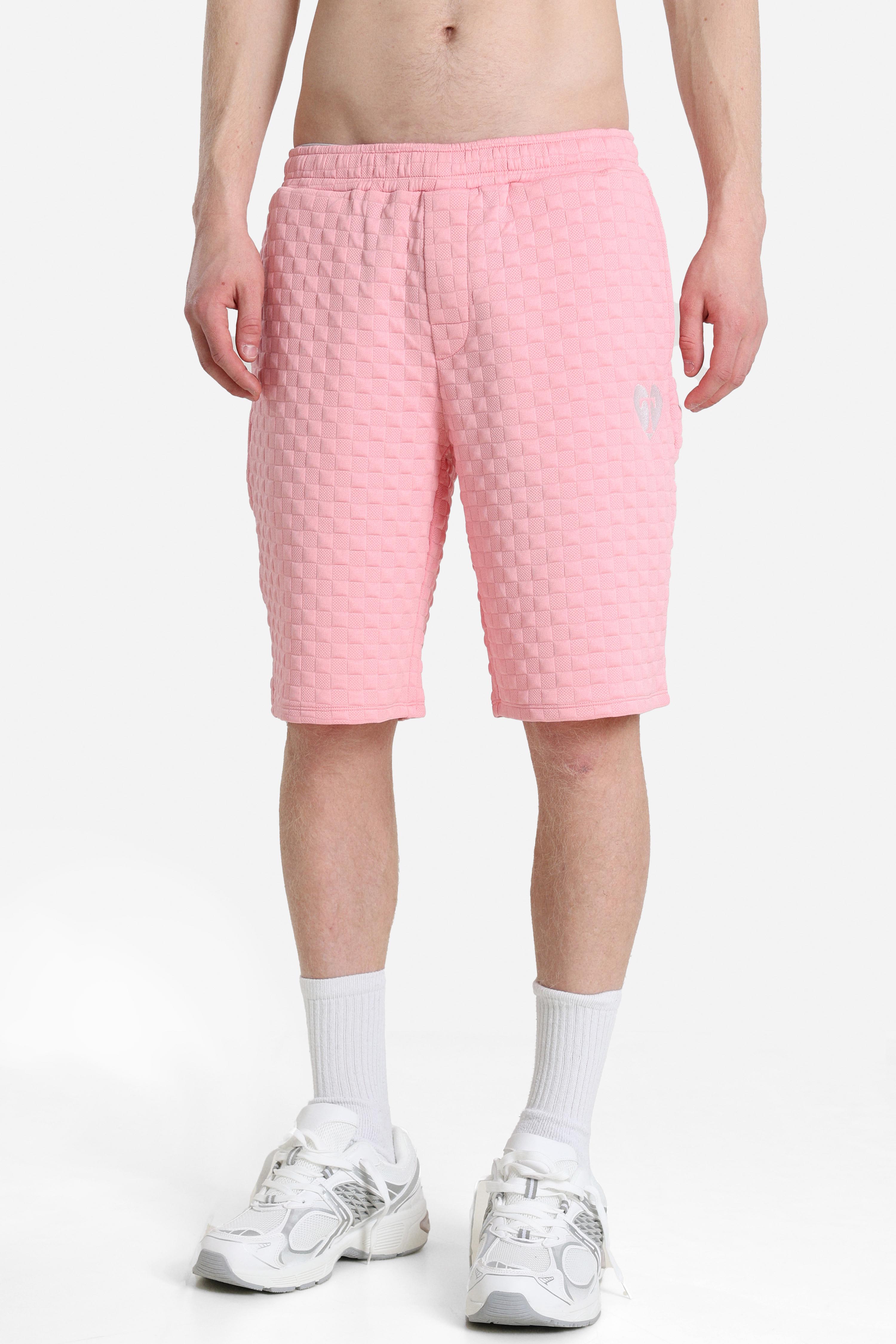Strukturierte Stoffshorts - Hell Pink