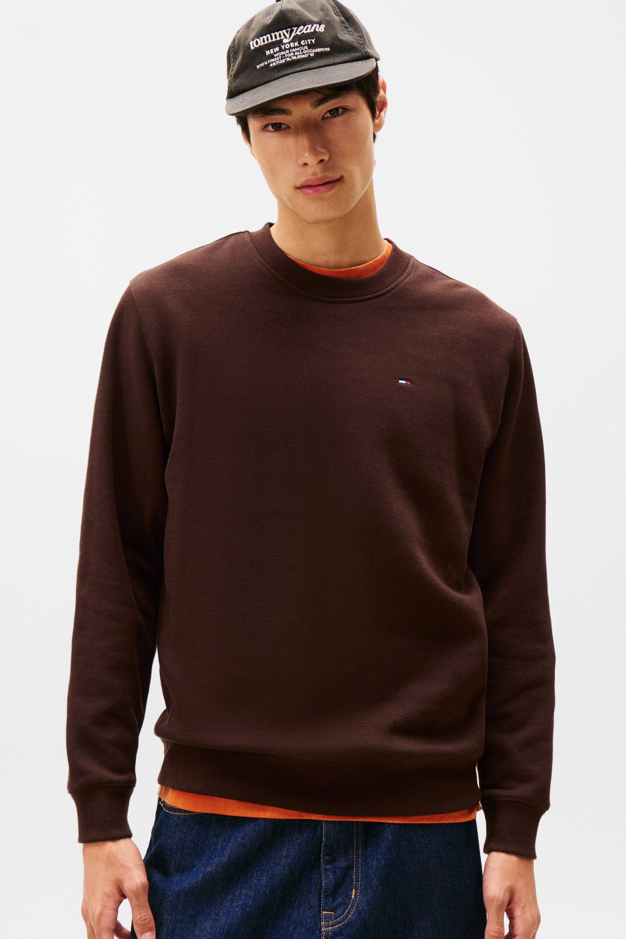 Drapeau Sweatshirt en laine polaire - Rich Brown