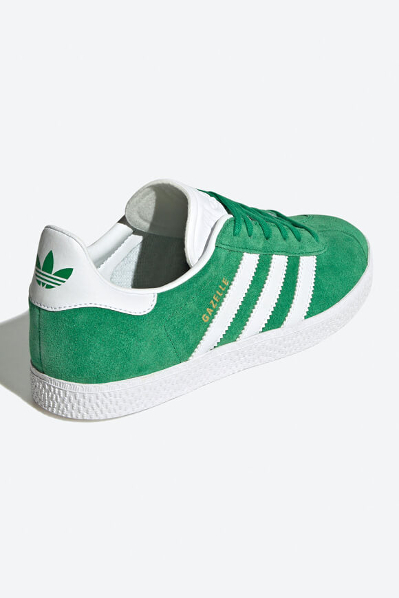 Gazelle Sneaker - Green + Footwear White + Gold Metallic