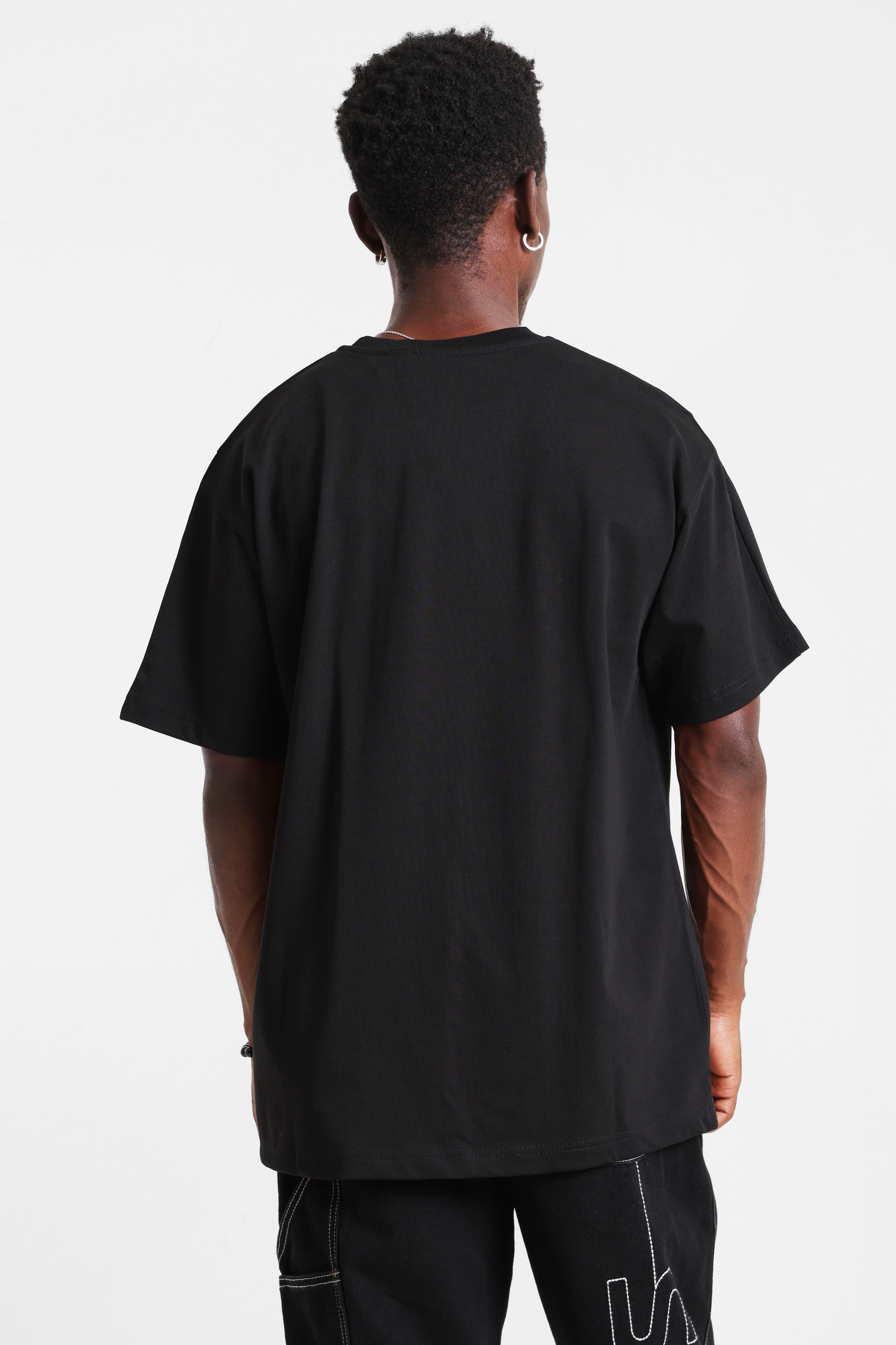 Heart T-Shirt - Black + Red