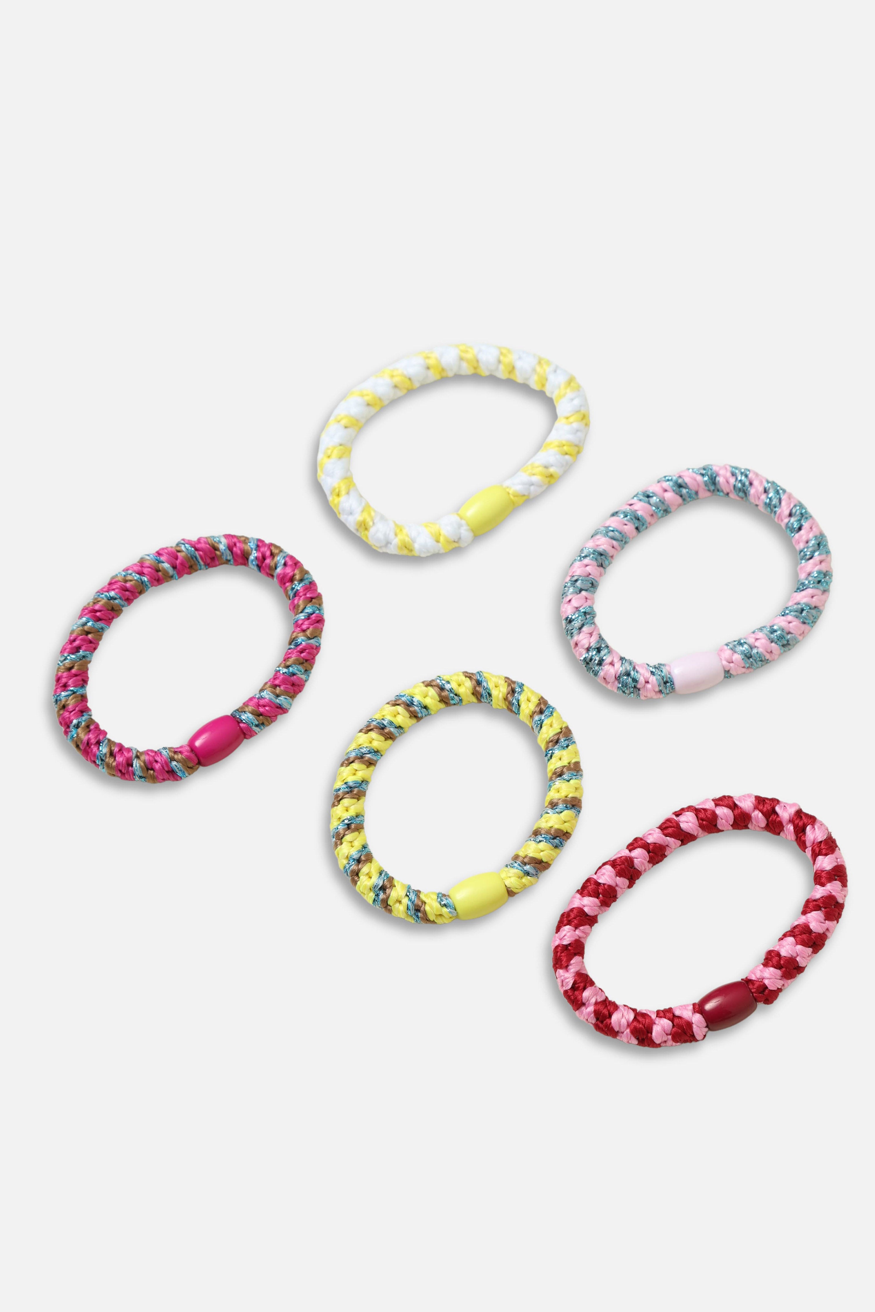 Fünferpack Haargummis - Multicolor