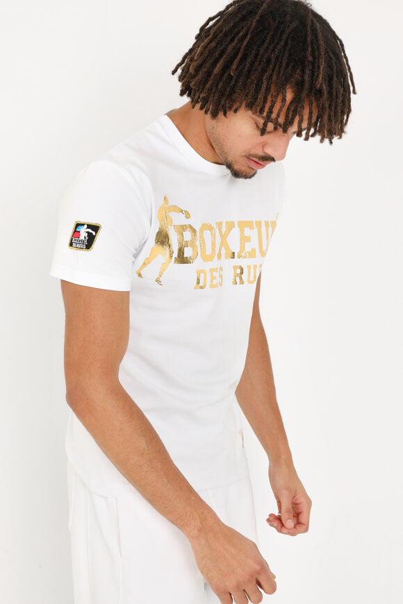 T-shirt - Blanc + Or