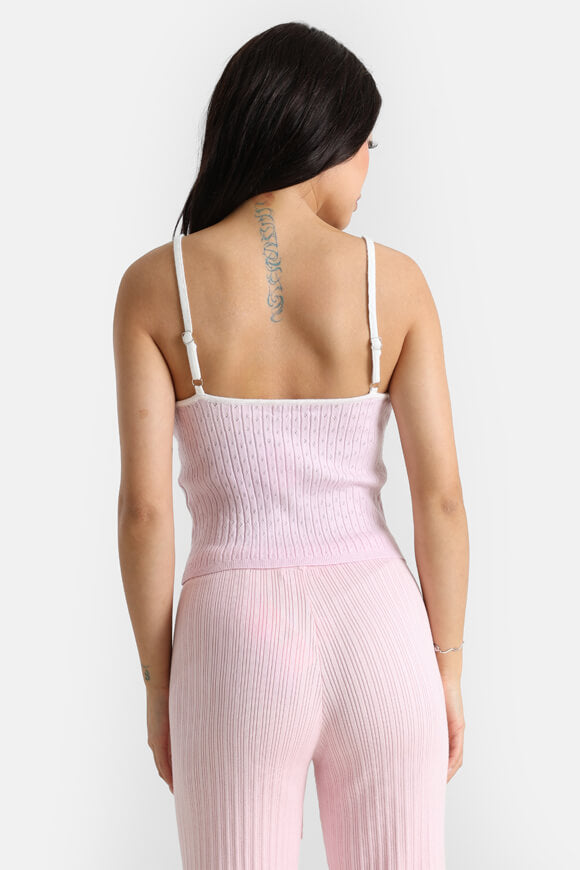 Knitted crop top - pink