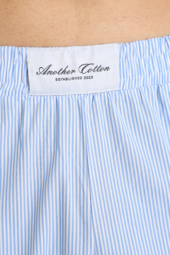 Stoffhose - Light Blue + White