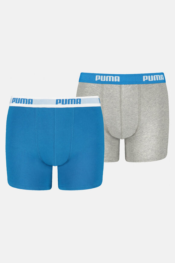 Confezione doppia di boxer - Blu + Grigio