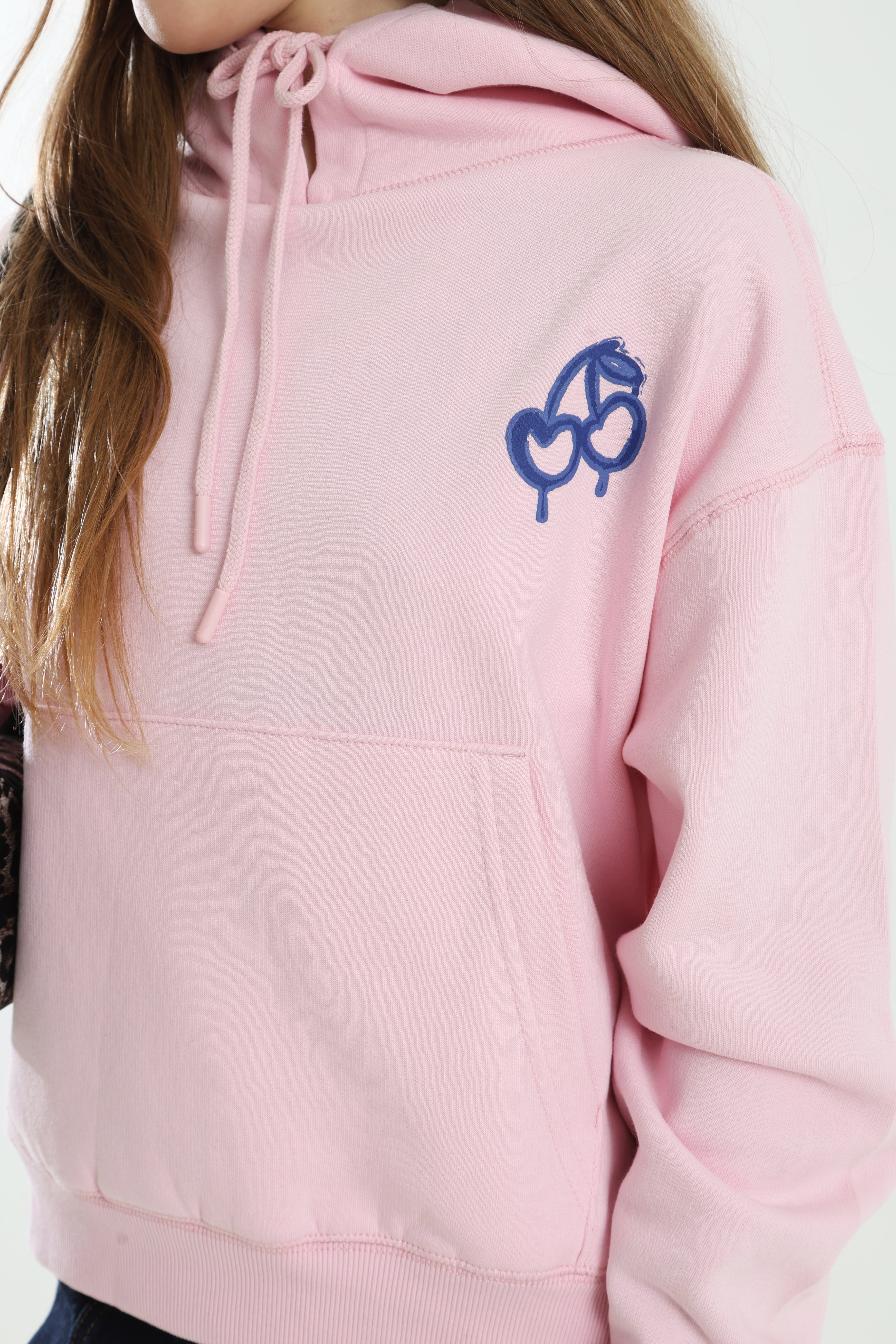 Sweatshirt à capuchon - Rose