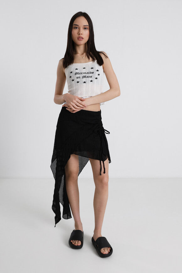 Knitted crop top - Cream