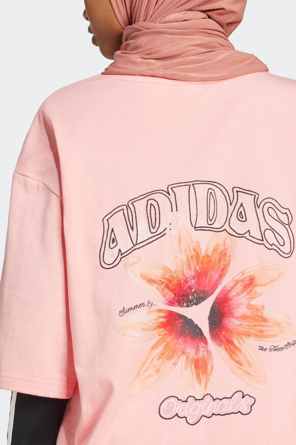 Summer Glow Graphic Oversize T-Shirt - Semi Pink Spark