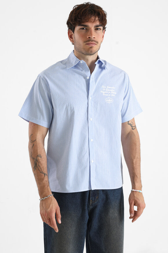 Oversize Hemd - Blue + White