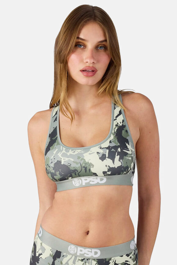 Sport-Bralette - Sage Camo