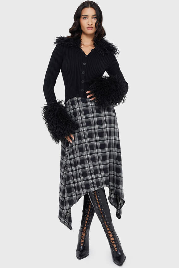 Hazeveil - Cardigan strutturato - Nero