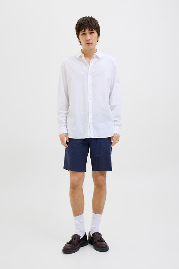 JPSTACE Chino Leinenshorts - Night Sky