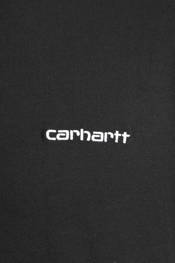 Script Embroidery T-Shirt - Black