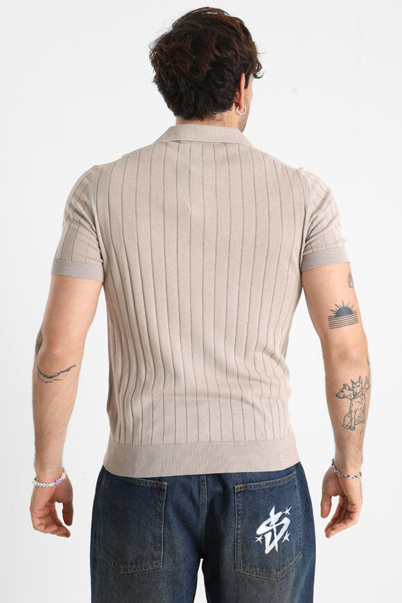 Gery Strick Poloshirt - Taupe