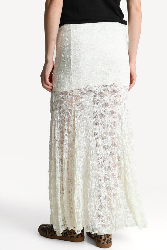 Maxi Spitzenrock - Offwhite