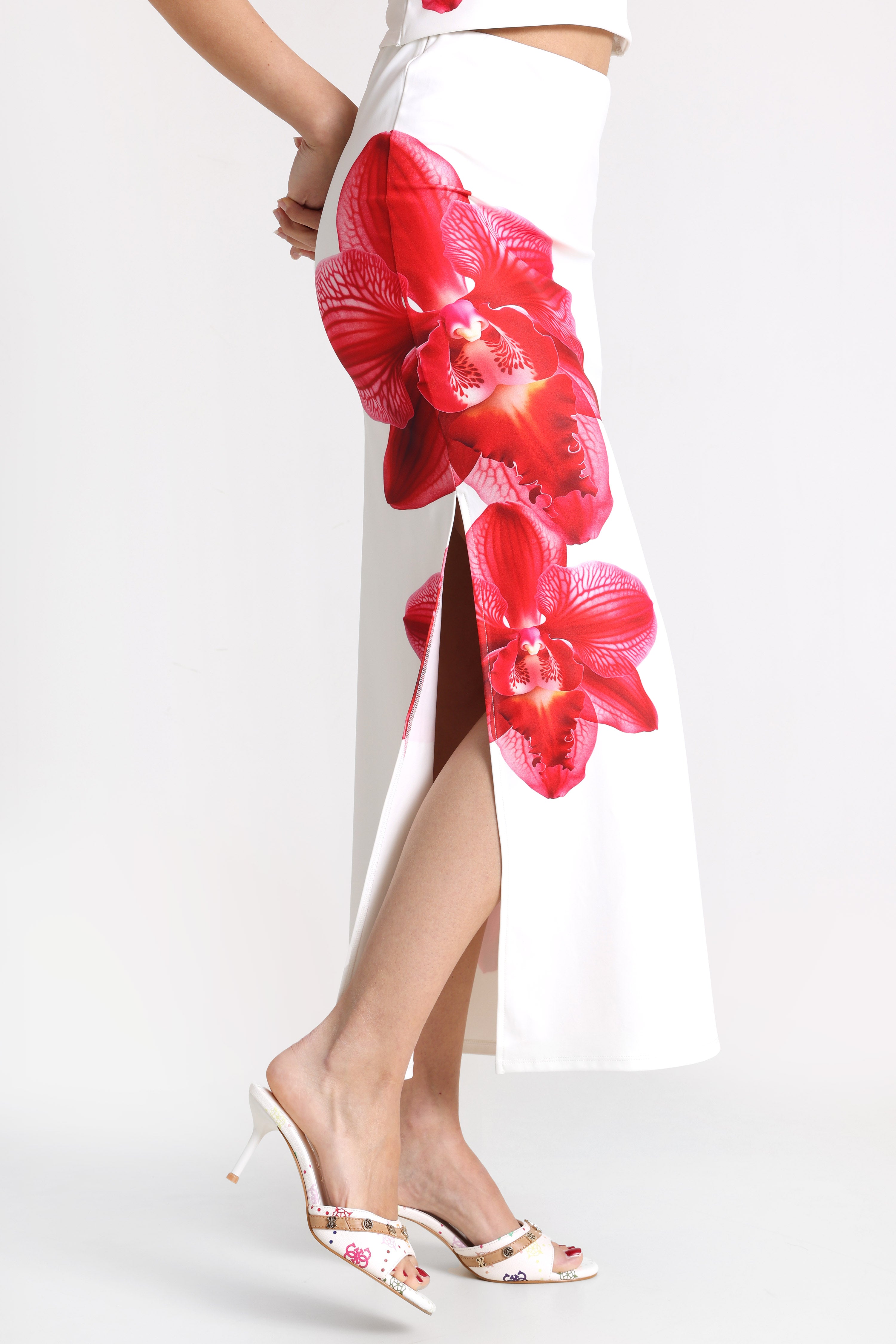 Maxirock - Offwhite + Rot