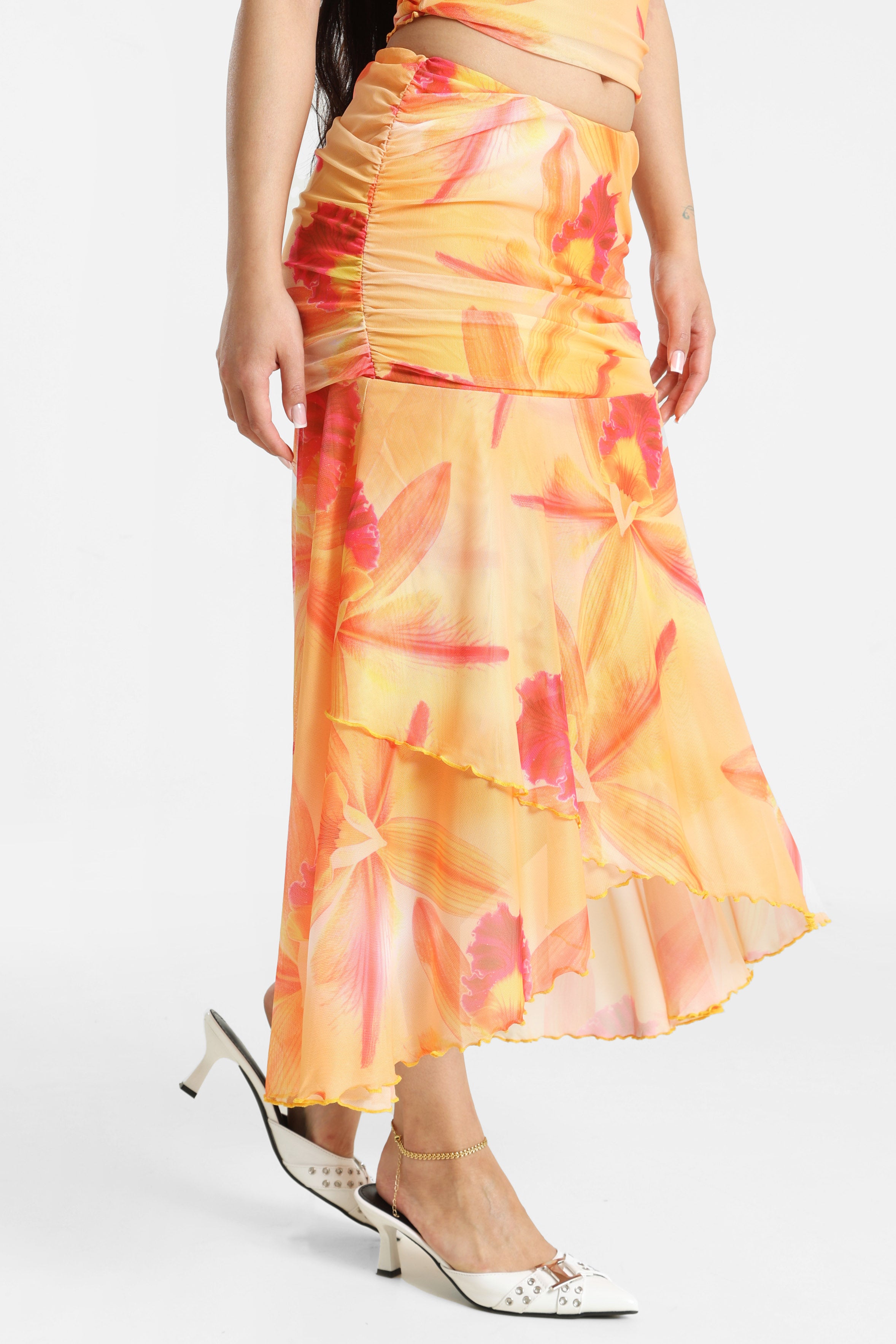 Mesh Midirock - Orange