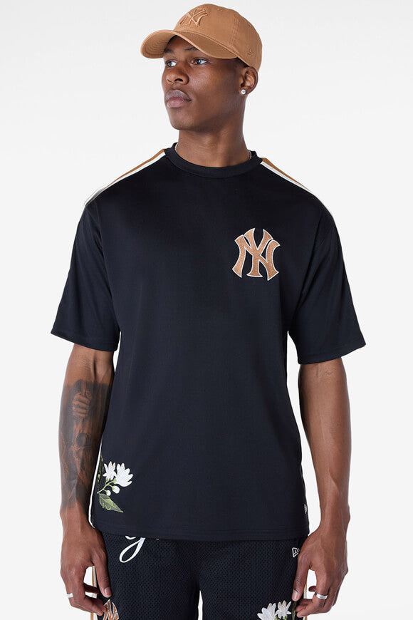 Maglietta oversize floreale MLB - Nero