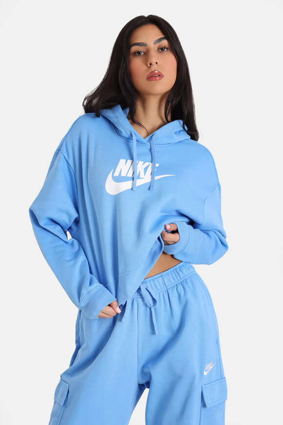 Oversize hooded sweatshirt - University Blue