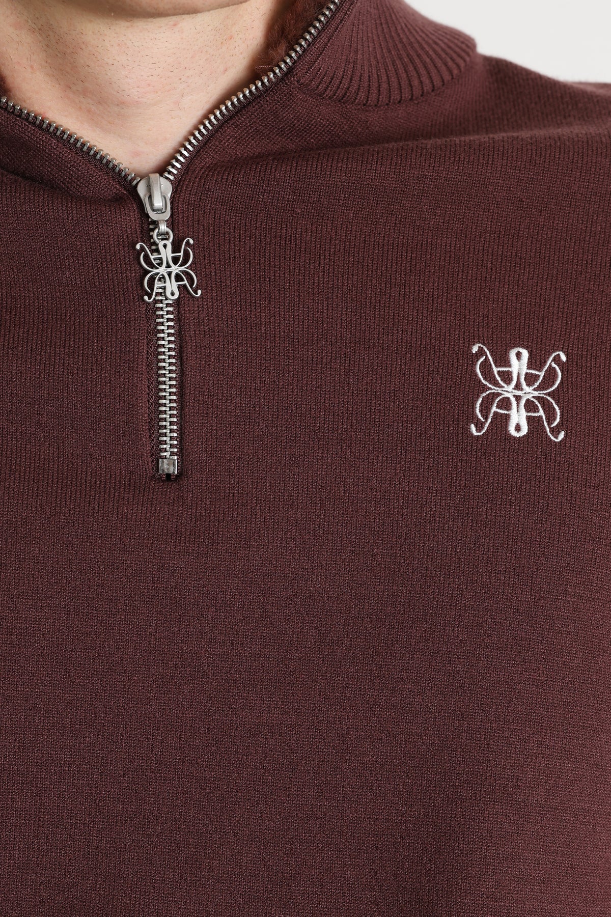 Pull en tricot - Brun foncé