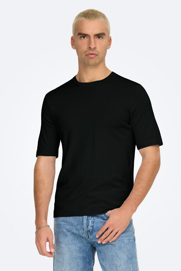 Wyler Strick T-Shirt - Black