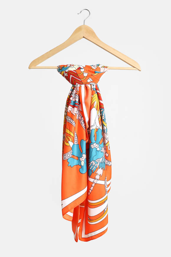 Sciarpa / Foulard - Arancione + multicolore