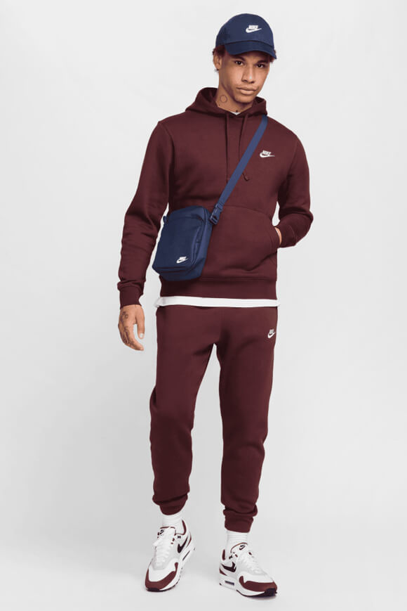 Sportswear Club Fleece Hooded Sweatshirt - Burgundy Crush