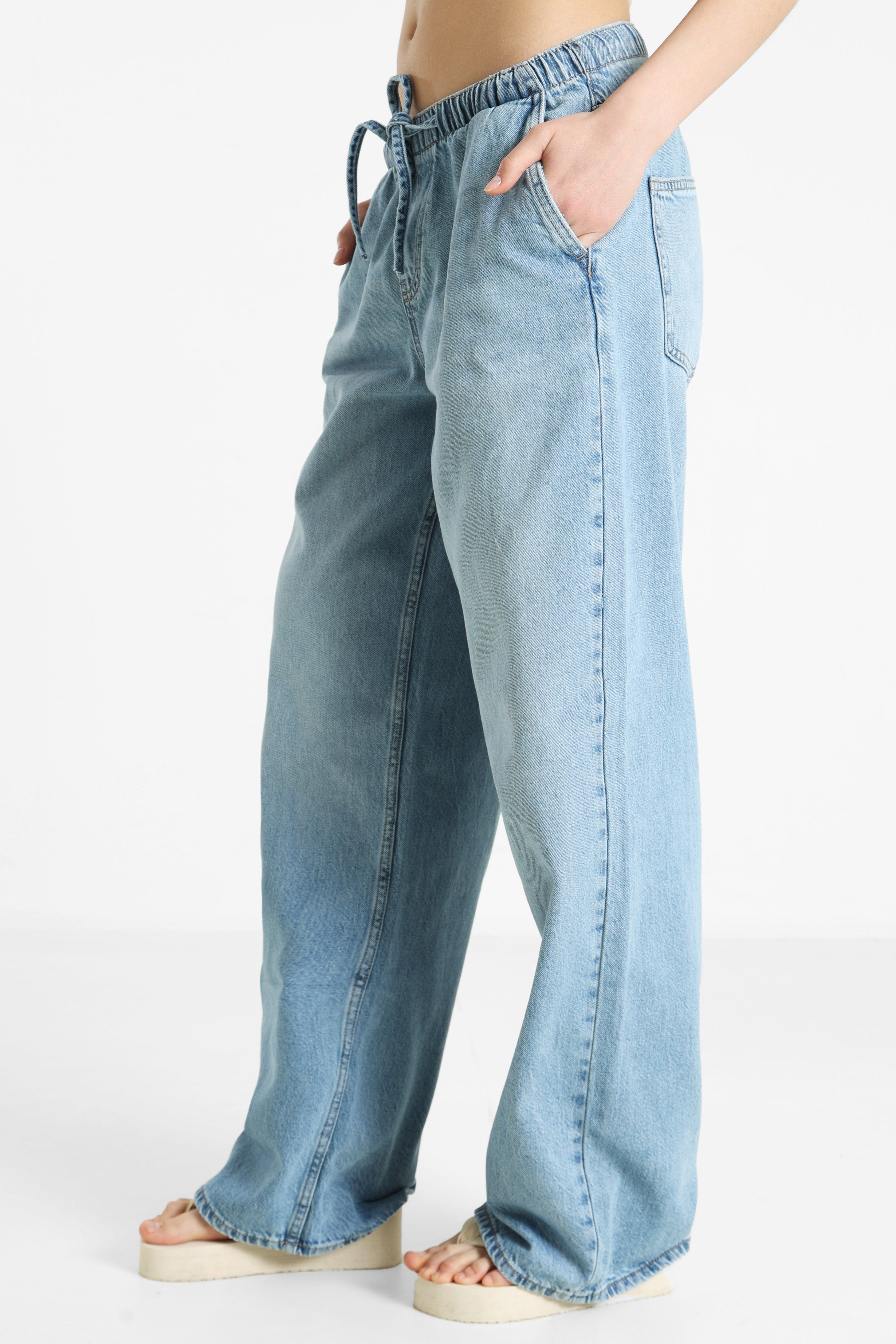 ONLJAY Wide Leg Jeans L32 - Light Blue Denim
