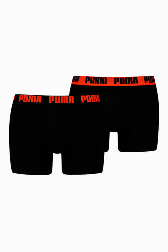 Confezione doppia di boxer - Nero + Arancione