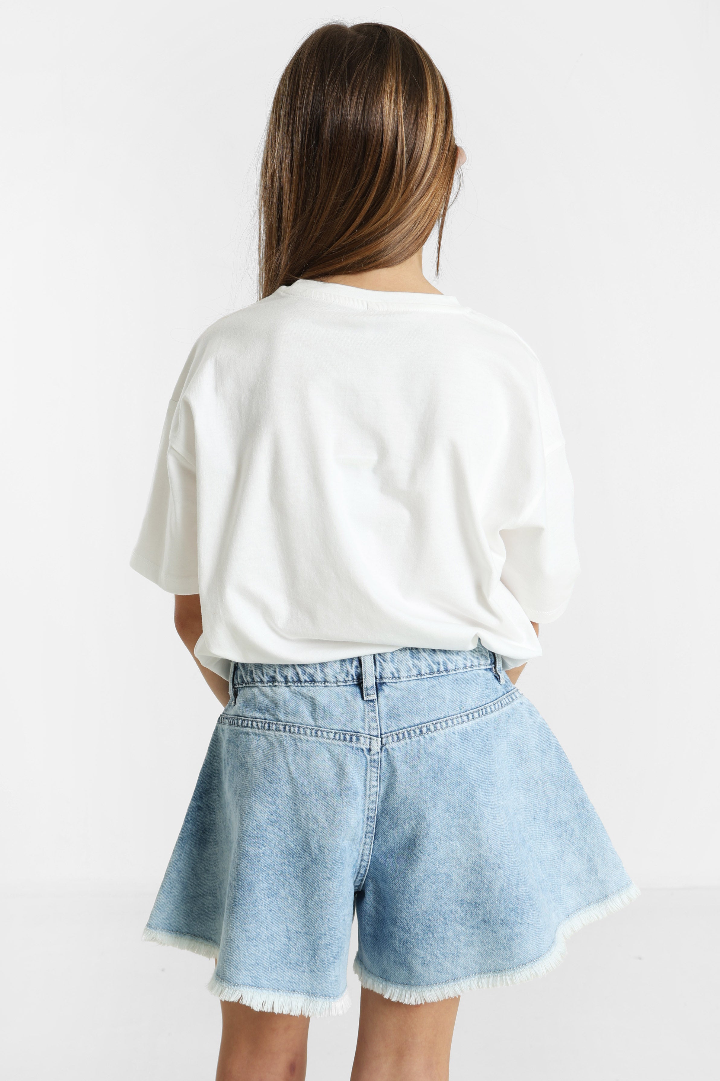 KOGJOANNA Oversize T-Shirt - Cloud Dancer + Pink