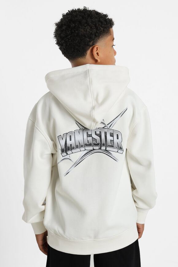 Sweat zippé à capuchon - Ecru