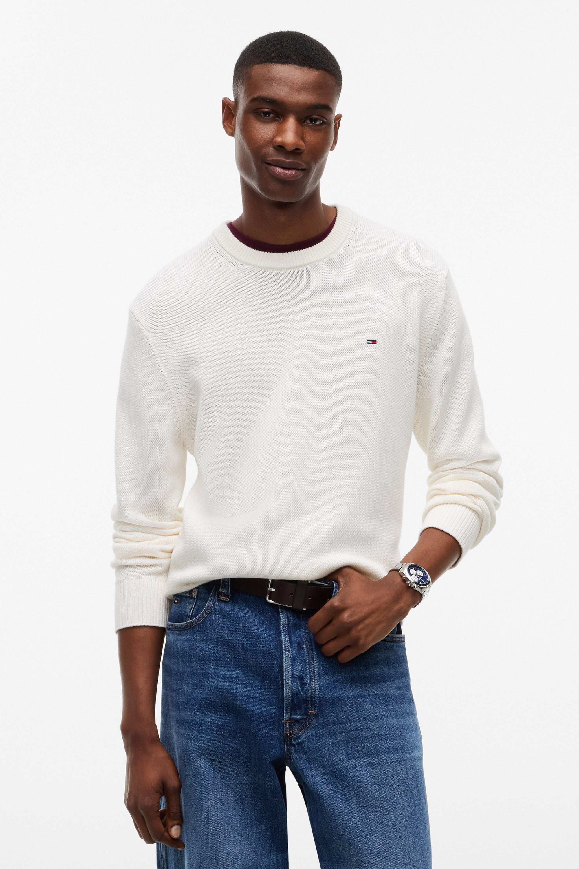 Pull en tricot fin - Offwhite