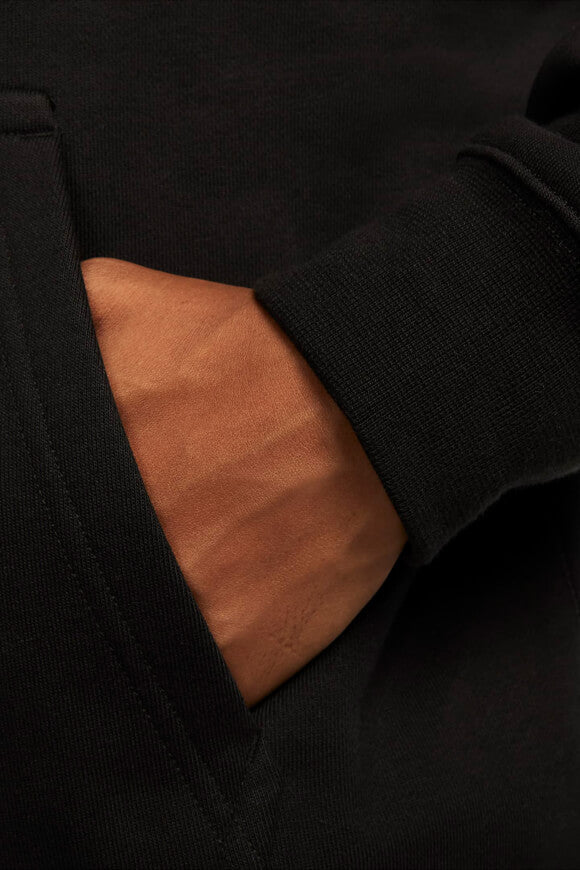 Solo Swoosh zip-up hoodie sweatshirt - Black