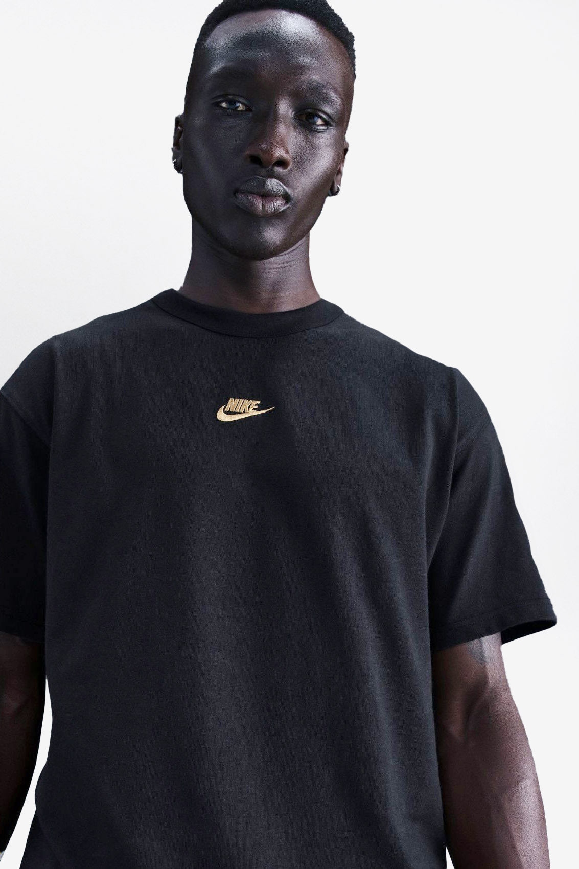 Premium Essentials Oversize T-Shirt - Black + Gold