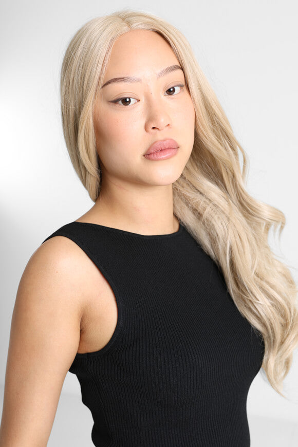 Crop top côtelé en tricot - Noir