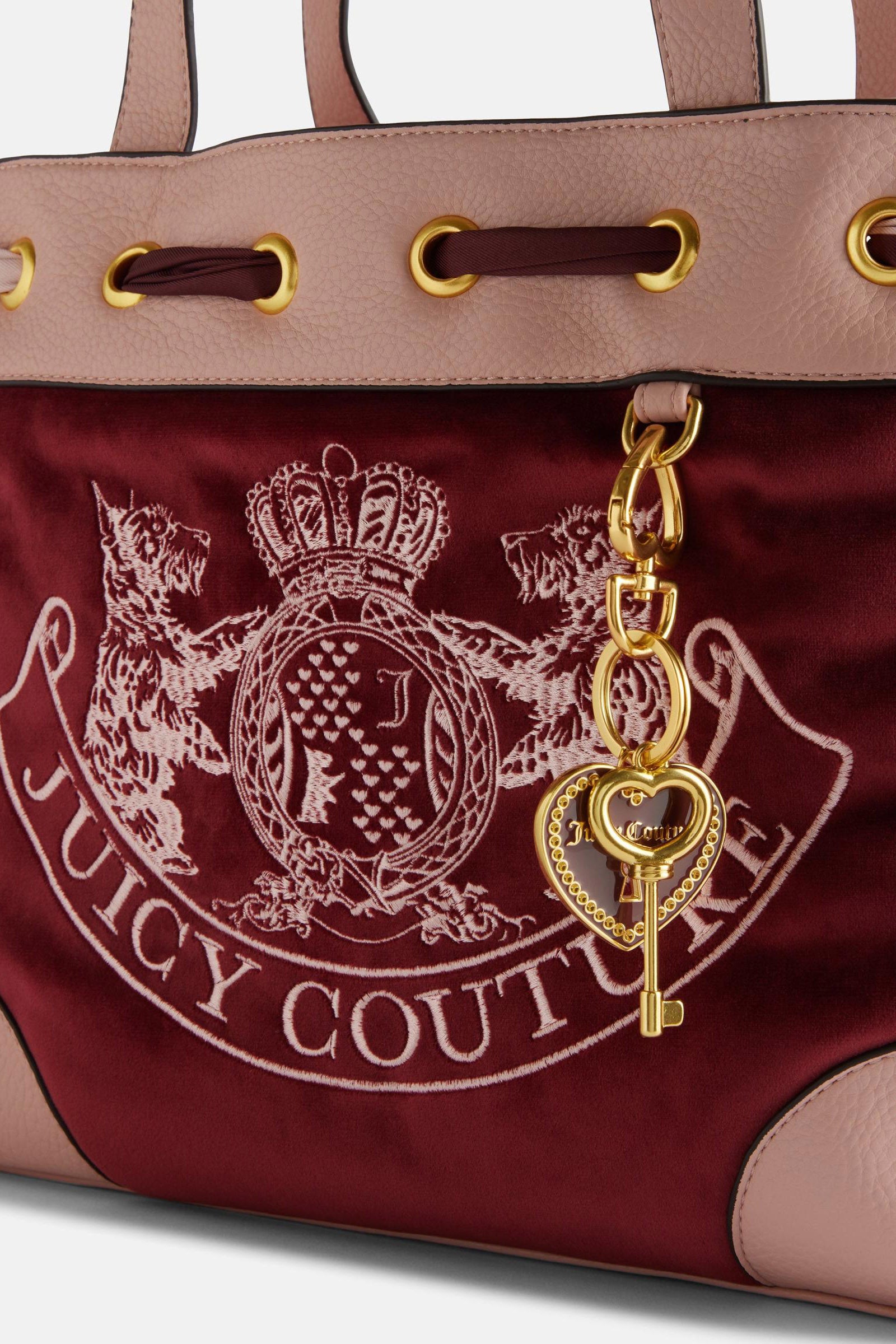 Daydreamer velvet shopper - Red + Pink