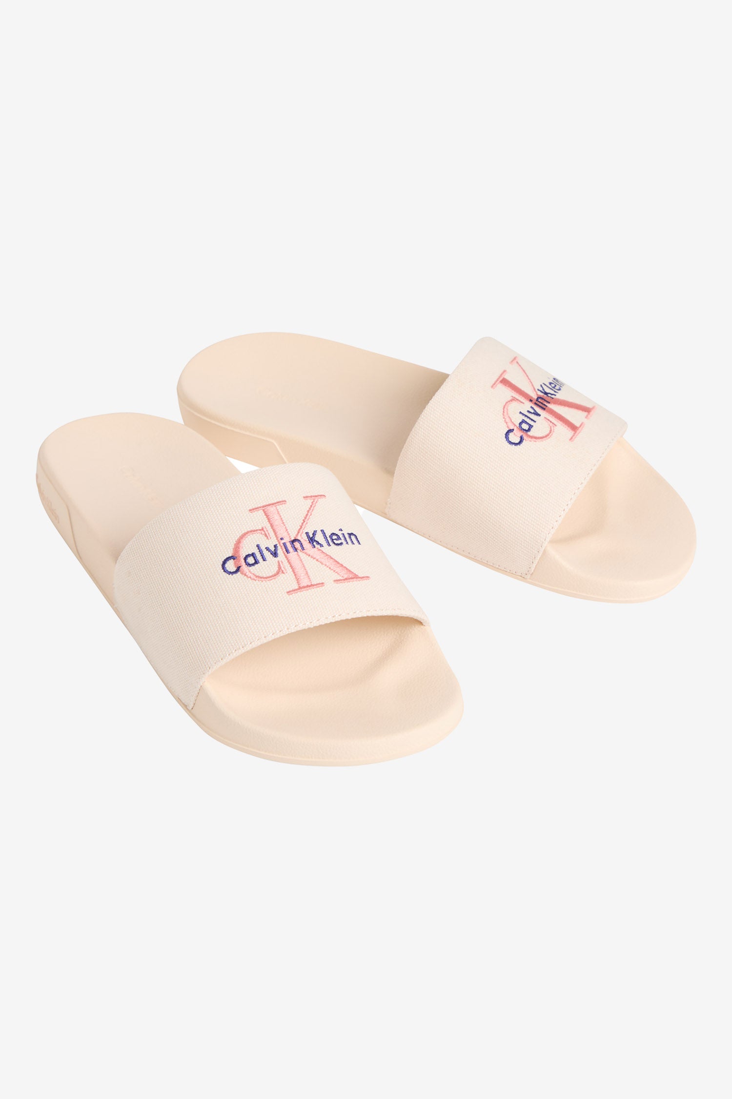 Pantoletten - Calico + Peach Pink