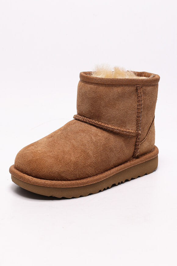 Classic Ultra Mini Kids lined winter ankle boot - Chestnut