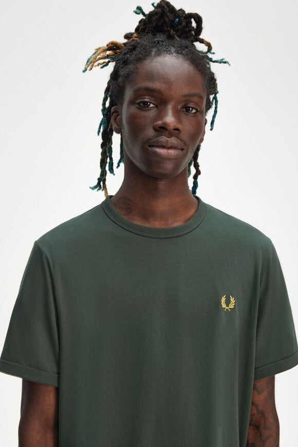 Ringer T-Shirt - Court Green