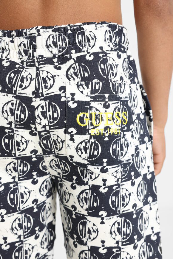 Sweatshorts - Marine foncé + Blanc cassé