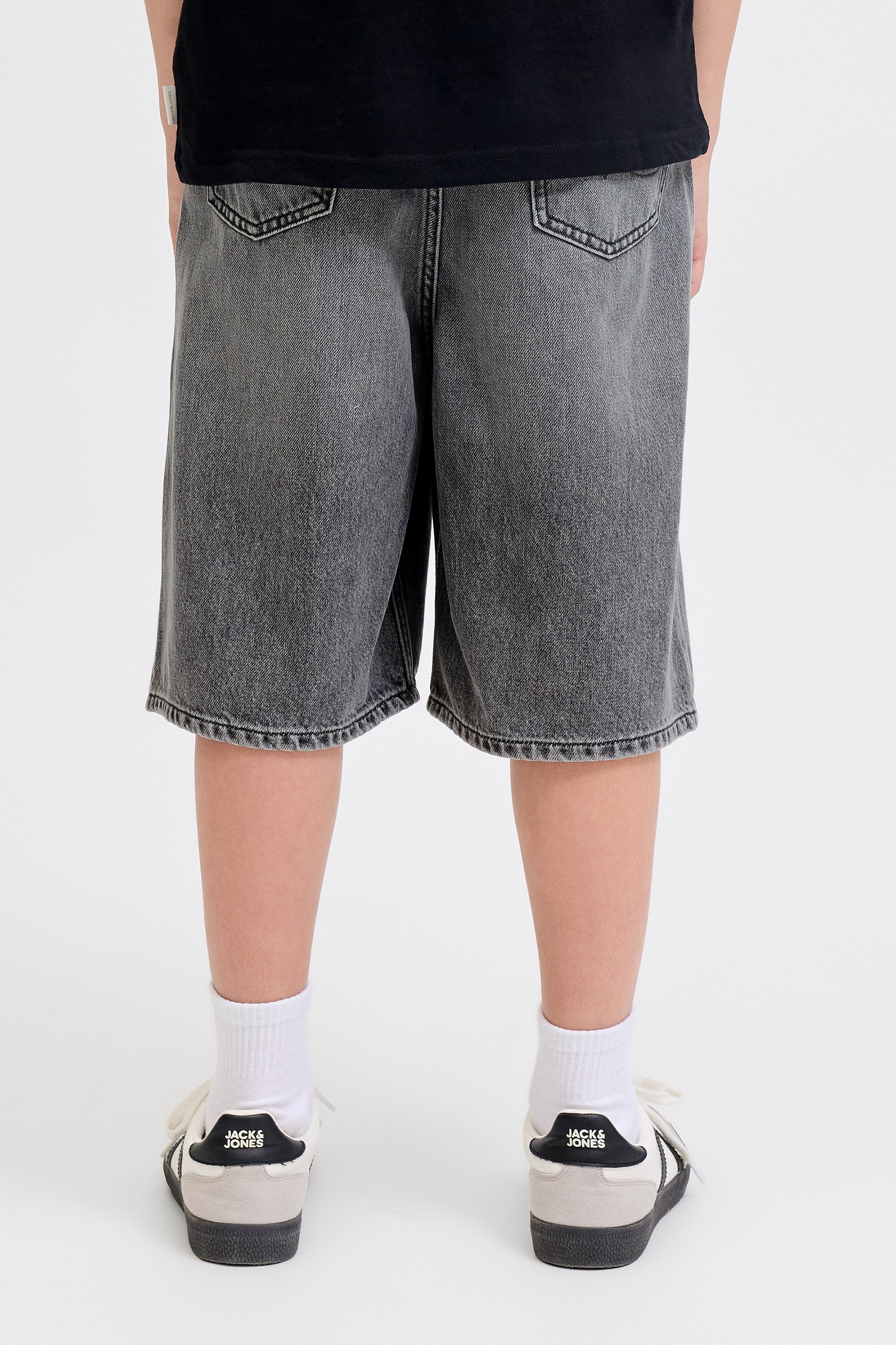 JJIRON Extra Baggy Fit Jeans Bermudashorts - Black Denim