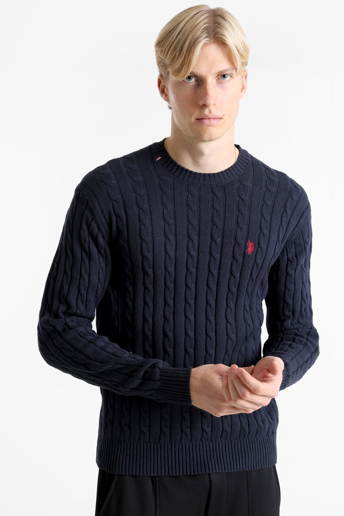 Bert Strickpullover - Navy